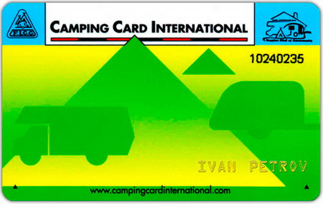 Международная кемпинговая карта. Camping Card International
